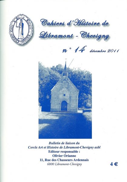 Cahier d'histoire de Libramont n°14 -Décembre 2012