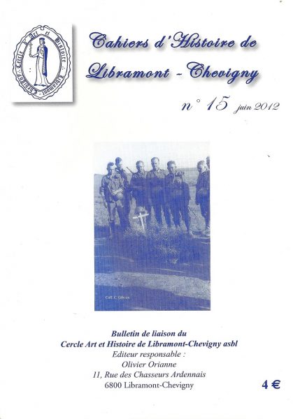 Cahier d'histoire de Libramont n°15 -Juin 2012