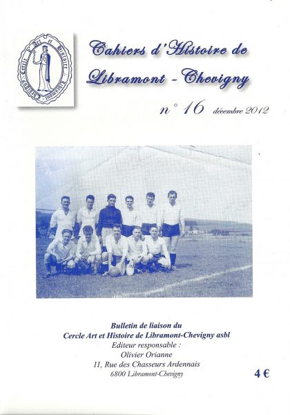 Cahier d'histoire de Libramont n°16 -Décembre 2012