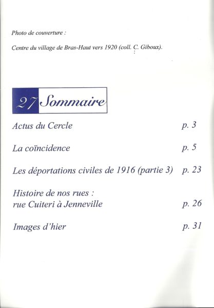Bulletin de liaison - N°27