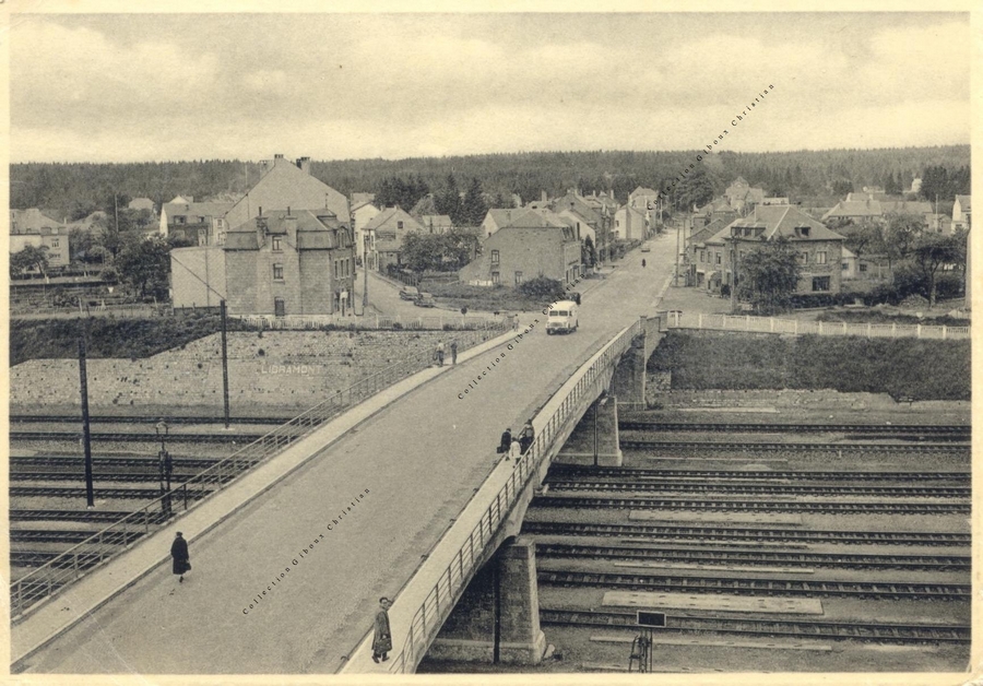 Libramont - Le pont et l'avenue de Houffalize - Collection Christian Giboux
