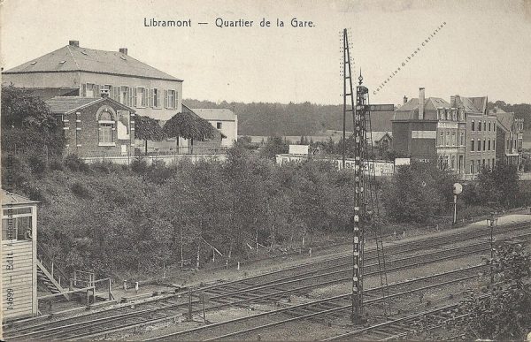 Libramont - Quartier de la Gare - Café de Belle-Vue - Collection Christian Giboux