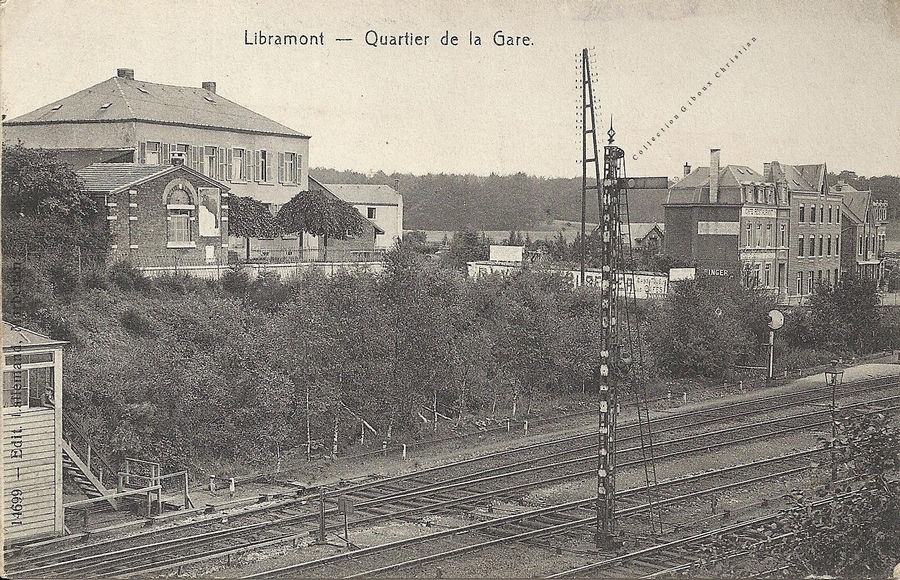 Libramont - Quartier de la Gare - Café de Belle-Vue - Collection Christian Giboux