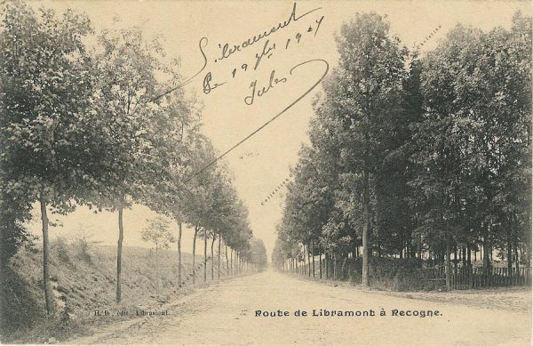 Libramont - Route de Libramont à Recogne - Collection Christian Giboux