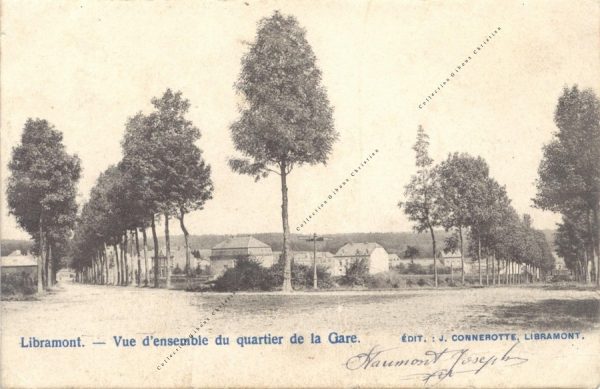 Libramont - Vue d'ensemble du quartier de la Gare - Collection Christian Giboux