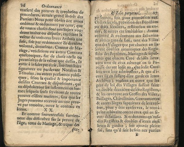 Ordonnance et Edit perpétuel des Archiducs pages 16 - 17